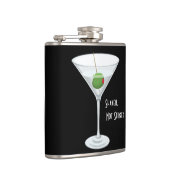 動揺しないマルティーニグラスオリーブカクテル フラスク (右)