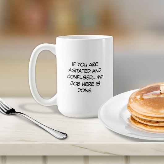 動揺し混乱したマグカップ コーヒーマグカップ