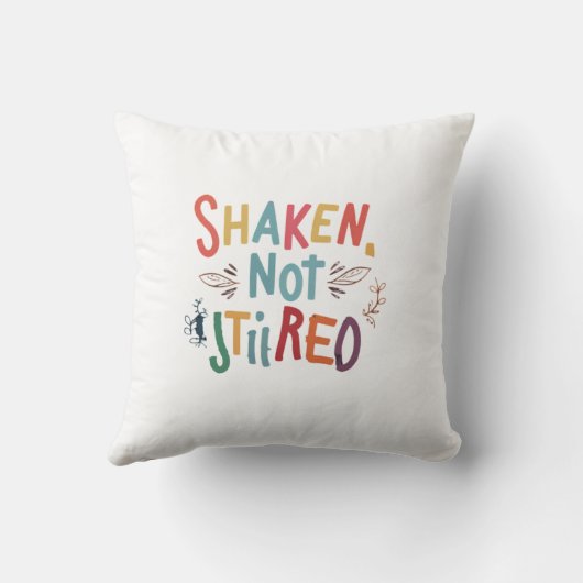 「動揺し、動揺しなかった」 クッション (裏面)