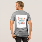 「動揺し、動揺しなかった」 トライブレンドTシャツ (フル背面)