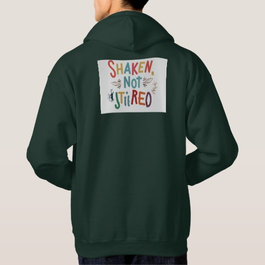 「動揺し、動揺しなかった」 パーカ (裏面)