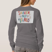 「動揺し、動揺しなかった」 Tシャツ (裏面)