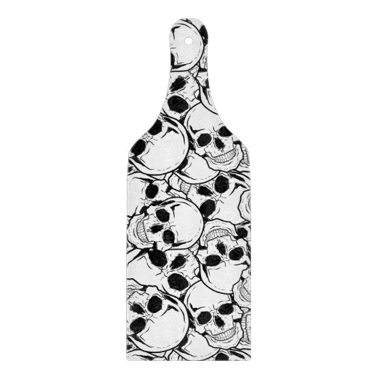 動揺のスカル カッティングボード (正面)