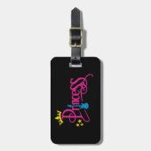 動揺のプリンセス ラゲッジタグ (正面縦)