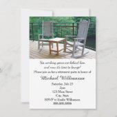 動揺のポーチは退職パーティーの議長を務めます 招待状 (正面)