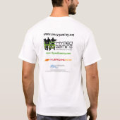 動揺の賭博DC-LANのワイシャツ Tシャツ (裏面)
