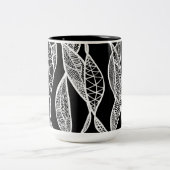 動揺(黒い背景) ツートーンマグカップ (中央)