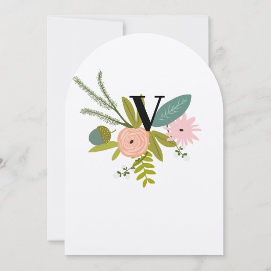 動植物招待状 招待状 (裏面)