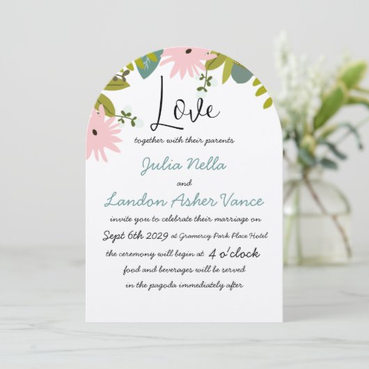 動植物招待状 招待状 (スタンド正面)