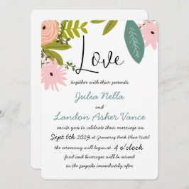 動植物招待状 招待状