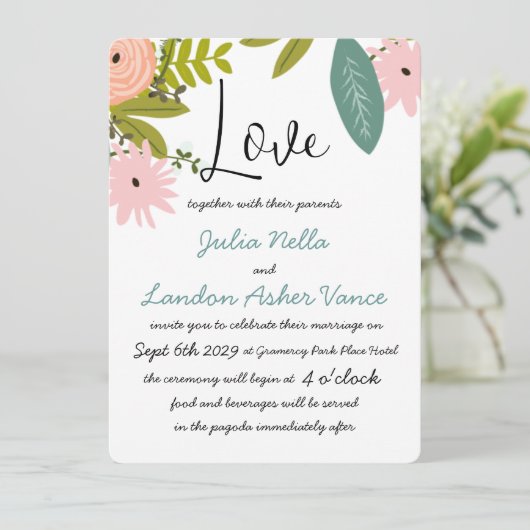 動植物招待状 招待状 (スタンド正面)