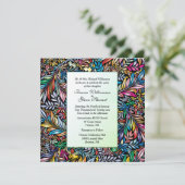 動植物色数々の結婚式招待状 招待状 (スタンド正面)