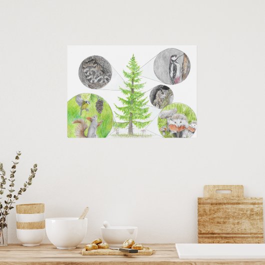 動植物 ポスター (キッチン)