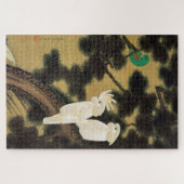 動植綵絵(12)老松鸚鵡図, 伊藤若冲 ジグソーパズル (横)