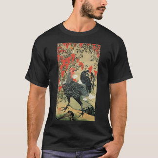 動植綵絵(14)南天雄鶏図, 伊藤若冲 Tシャツ