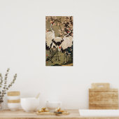 動植綵絵(15)梅花群鶴図, 伊藤若冲 ポスター (キッチン)