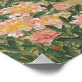 動植綵絵(1)芍薬群蝶図,伊藤若冲 ポスター (角)