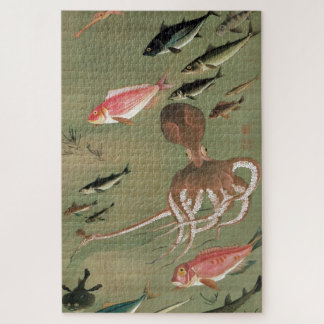 動植綵絵(27)諸魚図, 伊藤若冲 ジグソーパズル