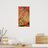 動植綵絵(30)紅葉小禽図, 伊藤若冲 ポスター (キッチン)