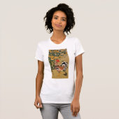 動植綵絵(5)向日葵雄鶏図, 伊藤若冲 Tシャツ (正面フル)
