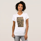 動植綵絵(8)梅花晧月図, 伊藤若冲 Tシャツ (正面フル)