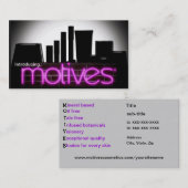 動機の化粧品のディストリビューターの名刺 名刺 (正面/裏面)