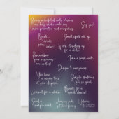 動機カスタム付 招待状 (裏面)