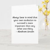 動機スペインの- Abraham Lincoln カード (黄色い花)