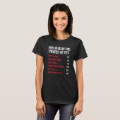 動機信じ勇気付けられる Tシャツ (正面フル)