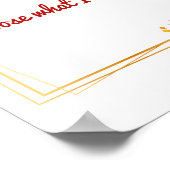 動機前向き付けの肯定 ポスター (角)