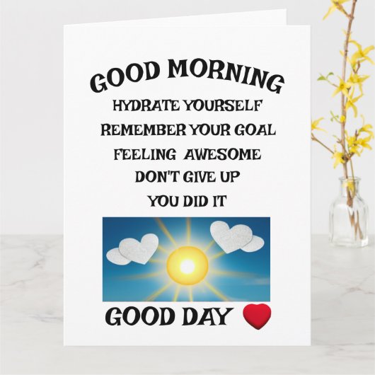 動機前向き カード (黄色い花)