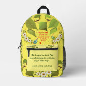 動機感動的づけ プリントバックパック (正面)