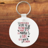 動機感動的付け生活引用文 キーホルダー (正面)