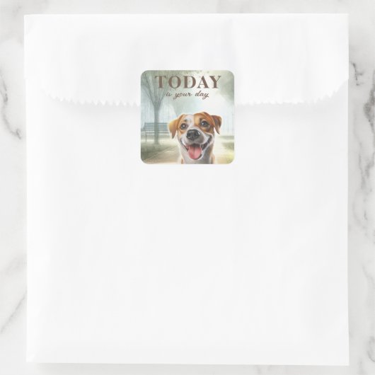 動機感動的付 スクエアシール (バッグ)