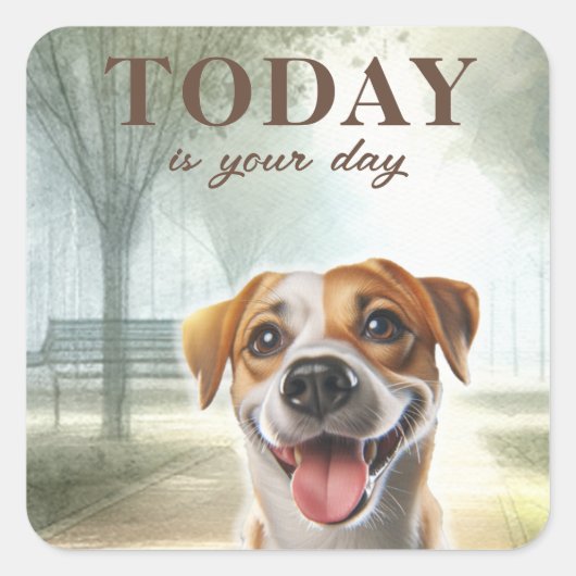 動機感動的付 スクエアシール (正面)