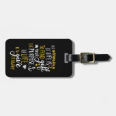 動機感動的引用文人生の意味 ラゲッジタグ (正面横)