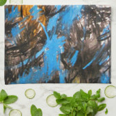 動機絵画づけ キッチンタオル (折り畳み)