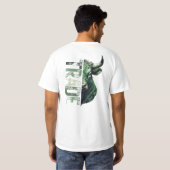 動機 | Forexマインドセット | ブル Tシャツ (裏面フル)