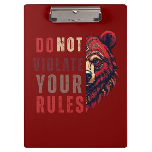 動機 | Forexマインドセット | ベア クリップボード (正面)