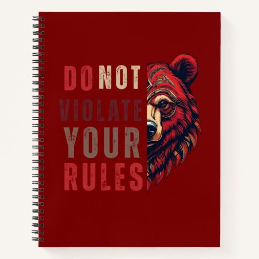 動機 | Forexマインドセット | ベア ノートブック (正面)