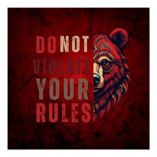 動機 | Forexマインドセット | ベア ポスター (正面)