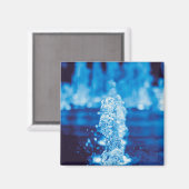 動澄ん中の青い水フィーチャ マグネット (正面/裏面)