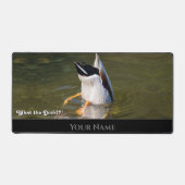 動物おもしろいおもしろいダックダイビングダック デスクマット (正面)