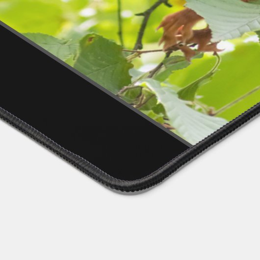 動物おもしろいおもしろいリスがナッツ引用文を行く デスクマット (コーナー)