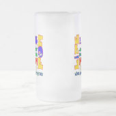 動物おもしろいことわざヤギのユーモア フロストグラスビールジョッキ (中央)