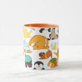 動物おもしろいとのポーズ マグカップ (中央)