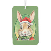 動物おもしろいのクリスマスのお気に入り – ウサギ5 カーエアーフレッシュナー (裏面)