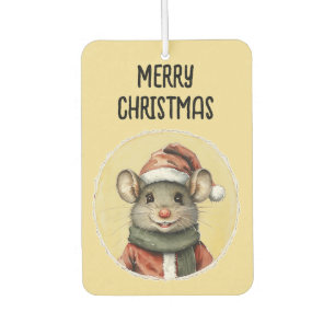 動物おもしろいのクリスマスのお気に入り – マウス1 カーエアーフレッシュナー