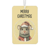 動物おもしろいのクリスマスのお気に入り – マウス1 カーエアーフレッシュナー (裏面)
