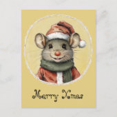 動物おもしろいのクリスマスのお気に入り – マウス1 ポストカード (正面)